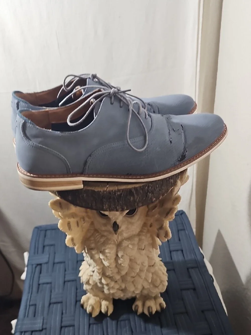 Call It Spring Men's Slate Blue Lace-Up Oxfords